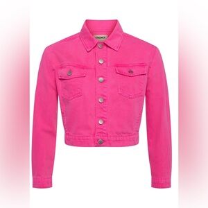 L'AGENCE Koda Cropped Jacket Rose Glo Medium *FLAWED* New